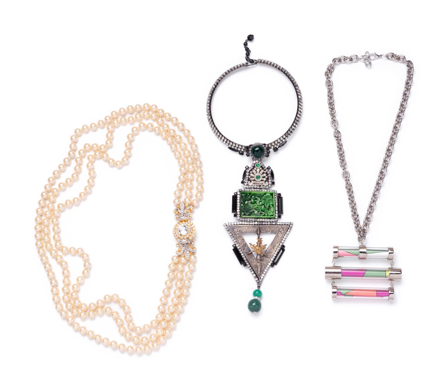 Three Designer Necklaces, 1990s