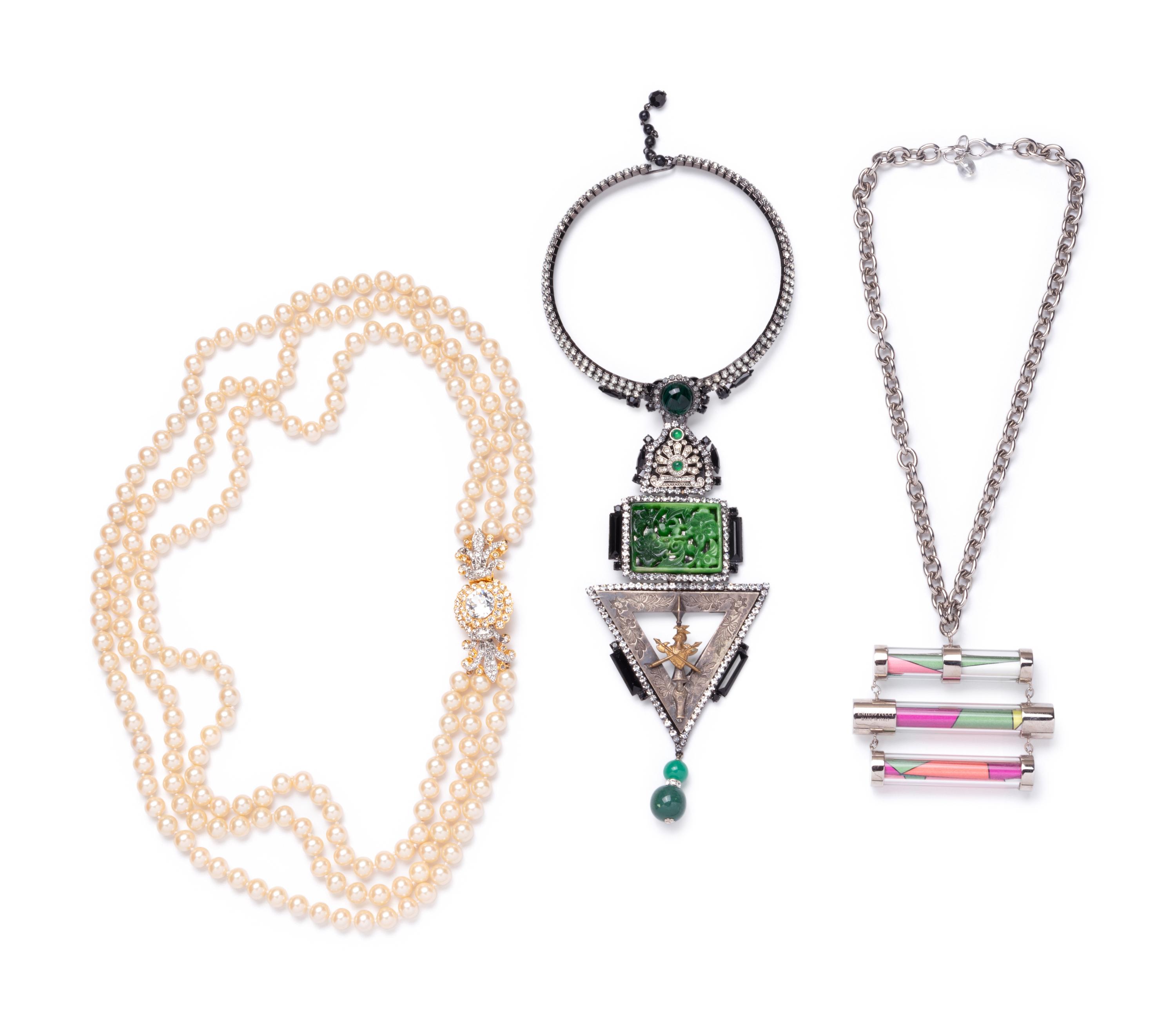 Three Designer Necklaces, 1990s