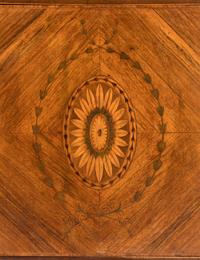 A George III Rosewood, Amaranth and Marquetry Cabinet on Stand