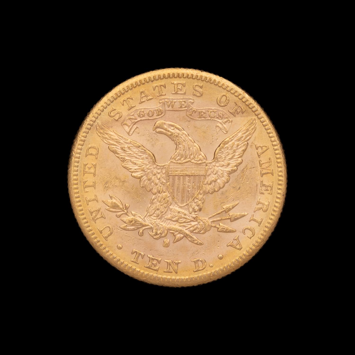 An 1886-S Liberty Head $10 Gold Coin