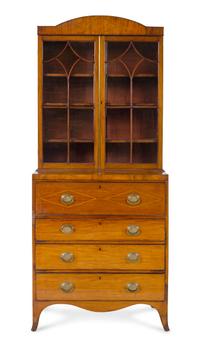 A George III Style Mahogany Secretary Bookcase