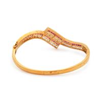 RUBY AND DIAMOND BANGLE