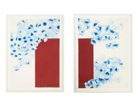 Duet for Red and Blue , 2011 (two works)