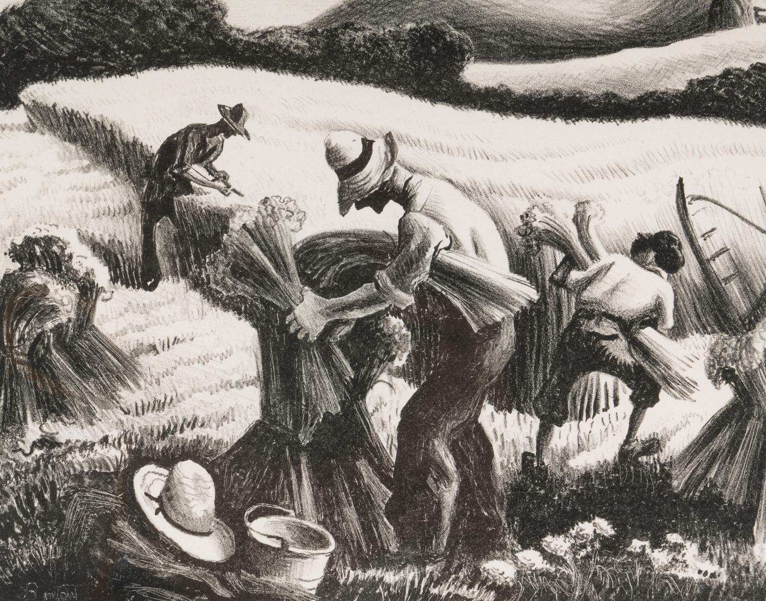 Cradling Wheat , 1939