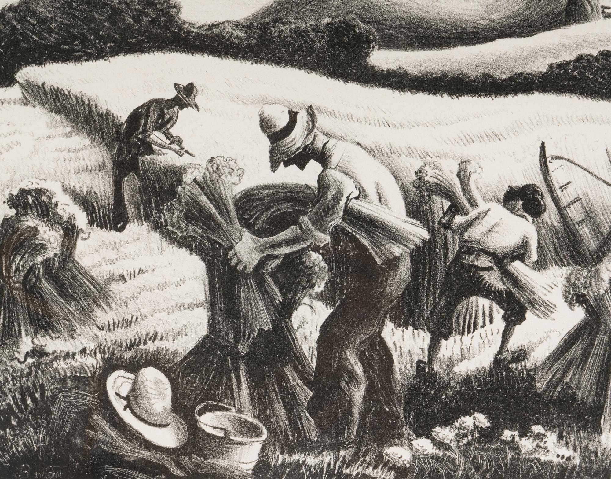 Cradling Wheat , 1939
