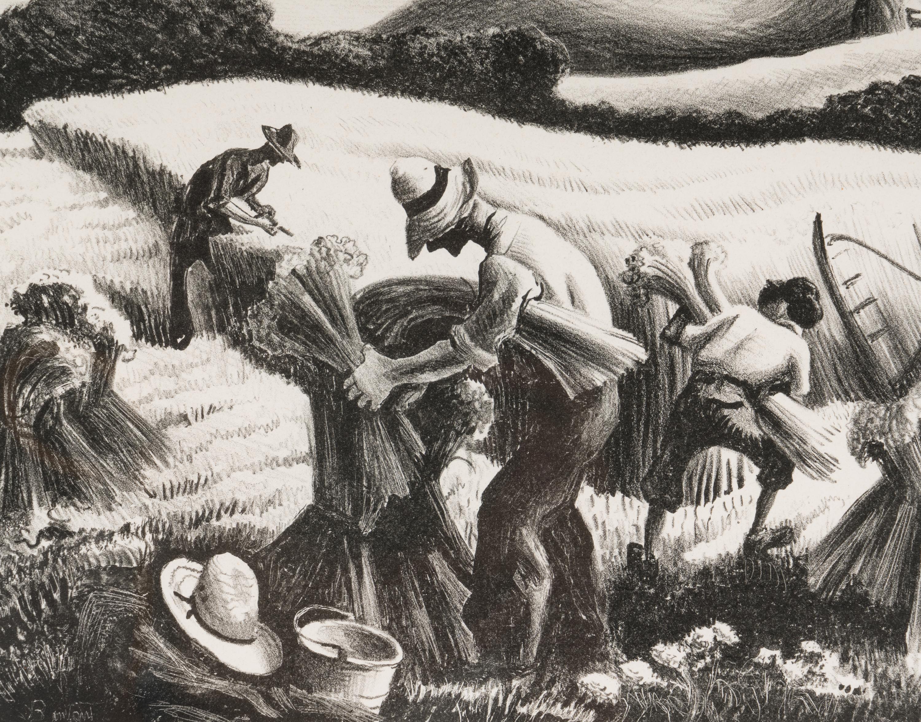Cradling Wheat , 1939