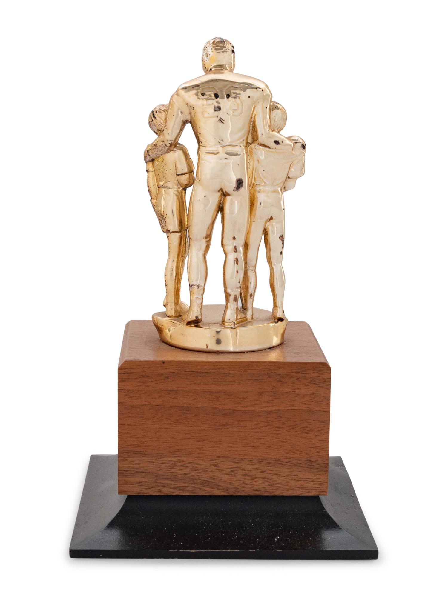 A 1982 NFL Alumni Charity Golf Classic Silver Medalist Trophy Award Presented to Mike Ditka Formerly Displayed at Mike Ditka's Restaurant