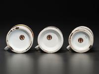 Three Carpentry Related Porcelain Occupational Shaving Mugs