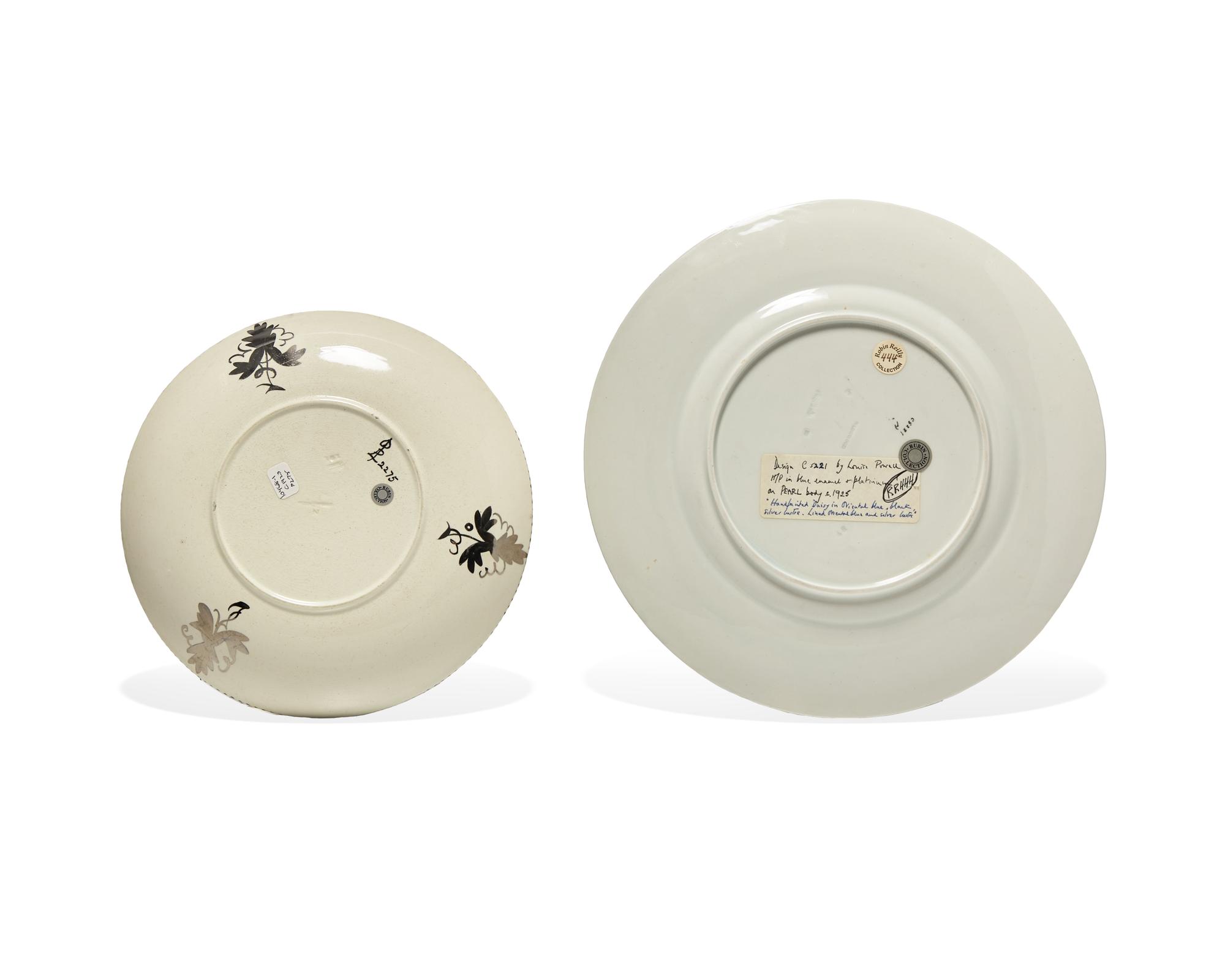 Two Wedgwood Lustre Glazed Earthenware Plates