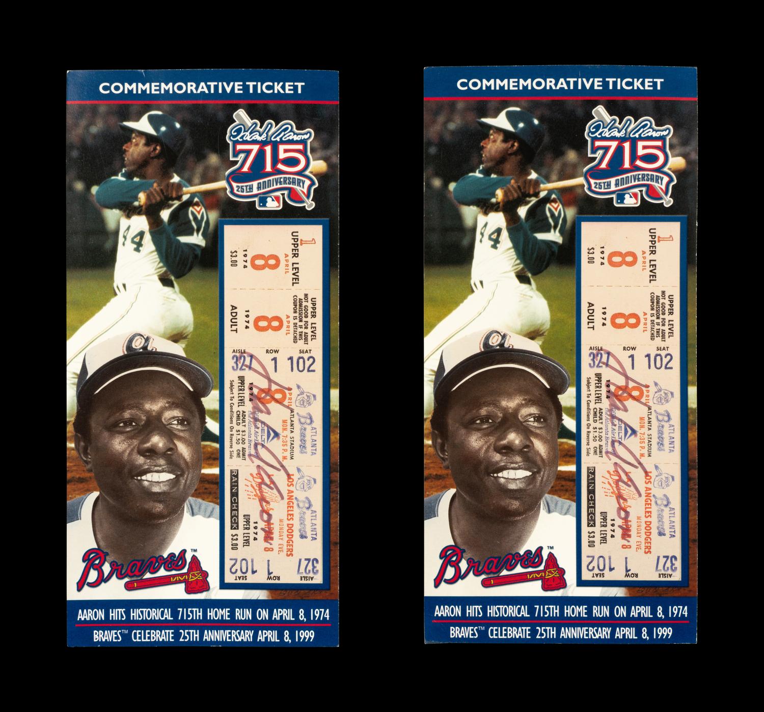 A Group of Hank Aaron 715 Home Run Anniversary Commemorative Items,