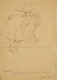 Frederic Remington (American, 1861-1909) — Valkyrie on a Horse , 1886-1893