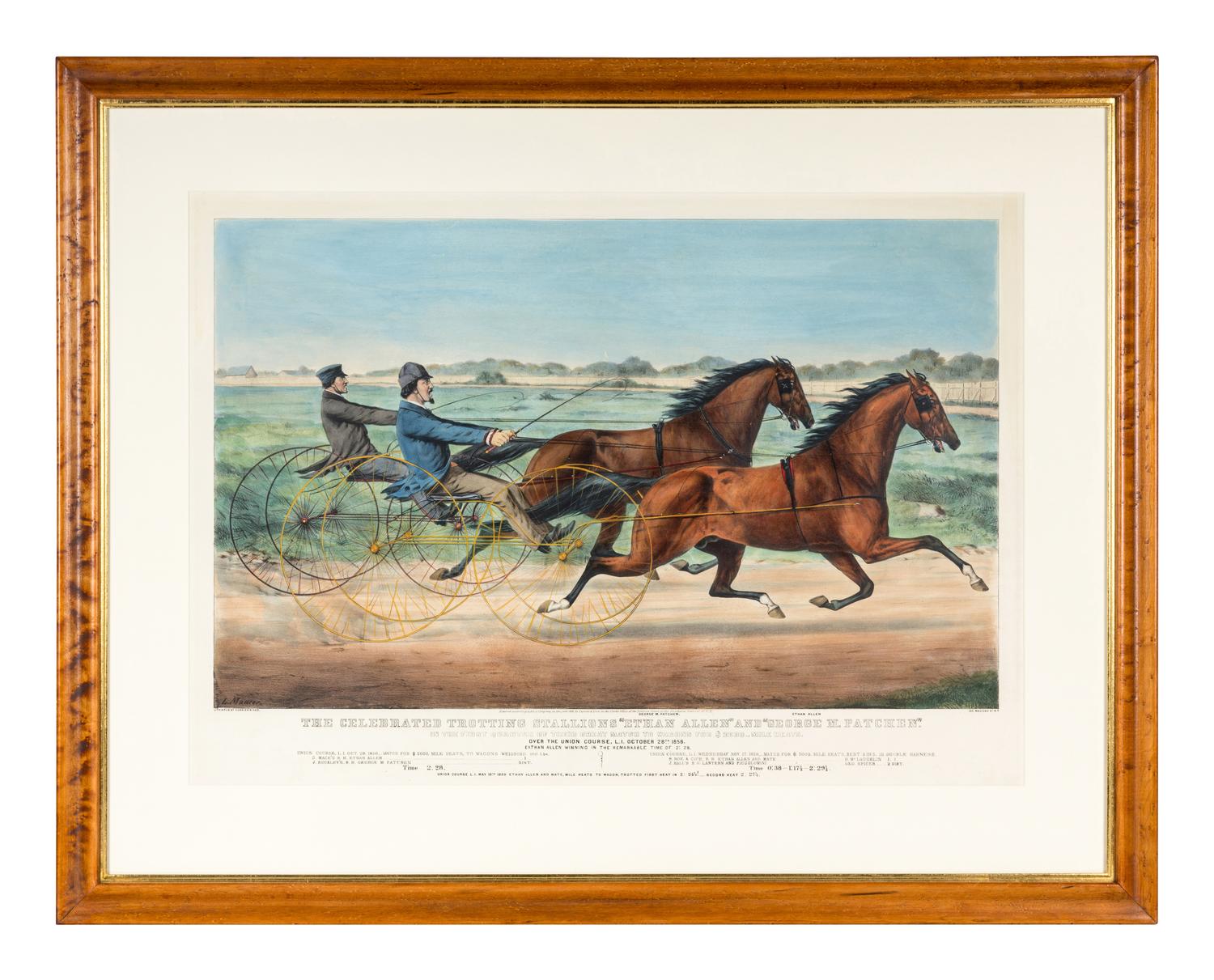 [HORSE RACING SCENES] -- CURRIER and IVES, publishers -- After Henri Delattre, Otto Knirsch, or , Louis Maurer
