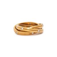 CARTIER, YELLOW GOLD AND DIAMOND 'ROLLING' RING