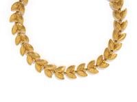 RUSER, YELLOW GOLD NECKLACE