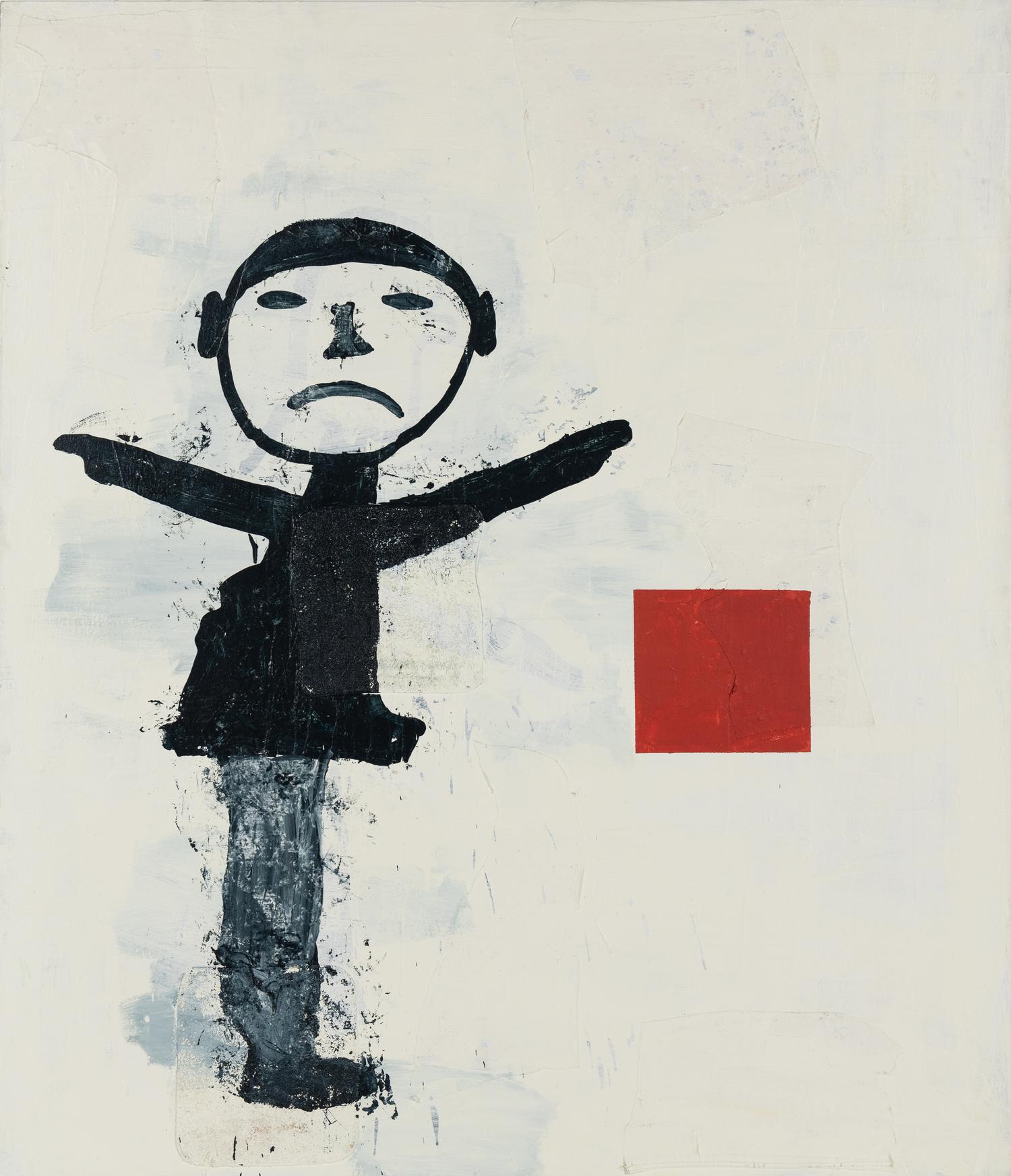 Untitled (Abstract Painting with Figure) , 1986