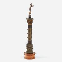 A Large Grand Tour Bronze Model of the July Column late 19th century