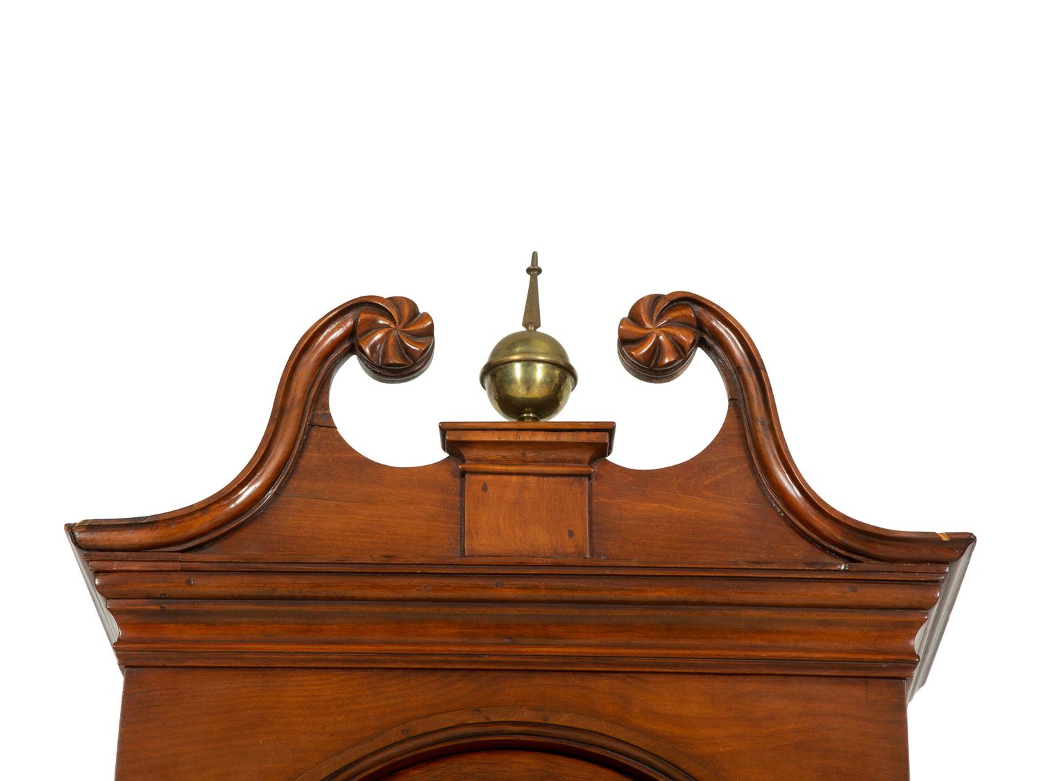 An American Cherry Tall Case Clock