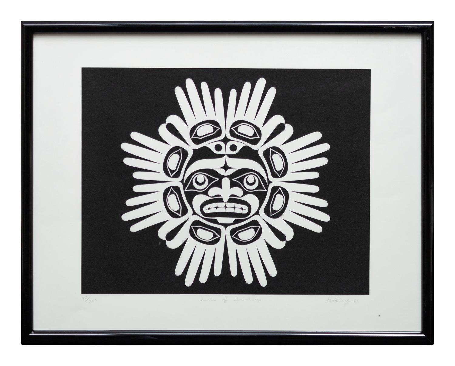 A Pair of Serigraphs, Spring Salmon and Hands of Friendship