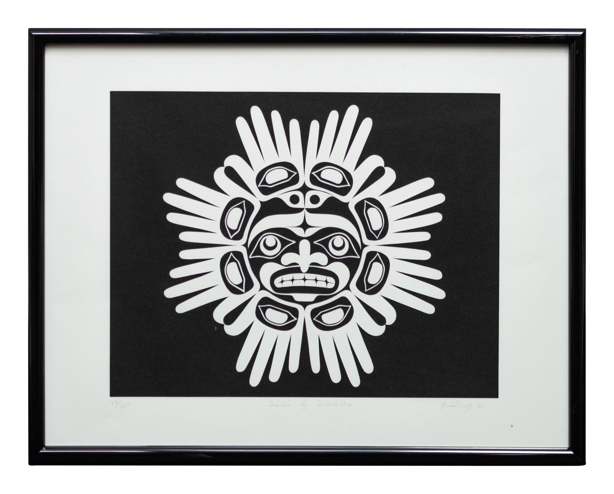 A Pair of Serigraphs, Spring Salmon and Hands of Friendship