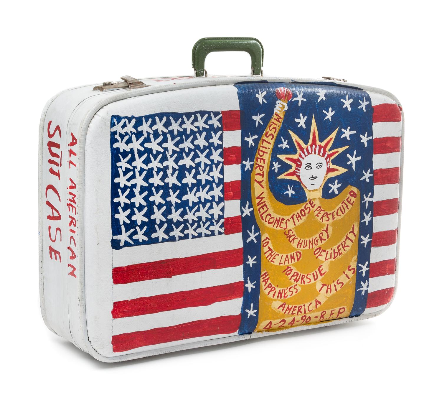 Benjamin Franklin Perkins, (American, 1904-1993), Untitled (Suitcase), 4/24/90