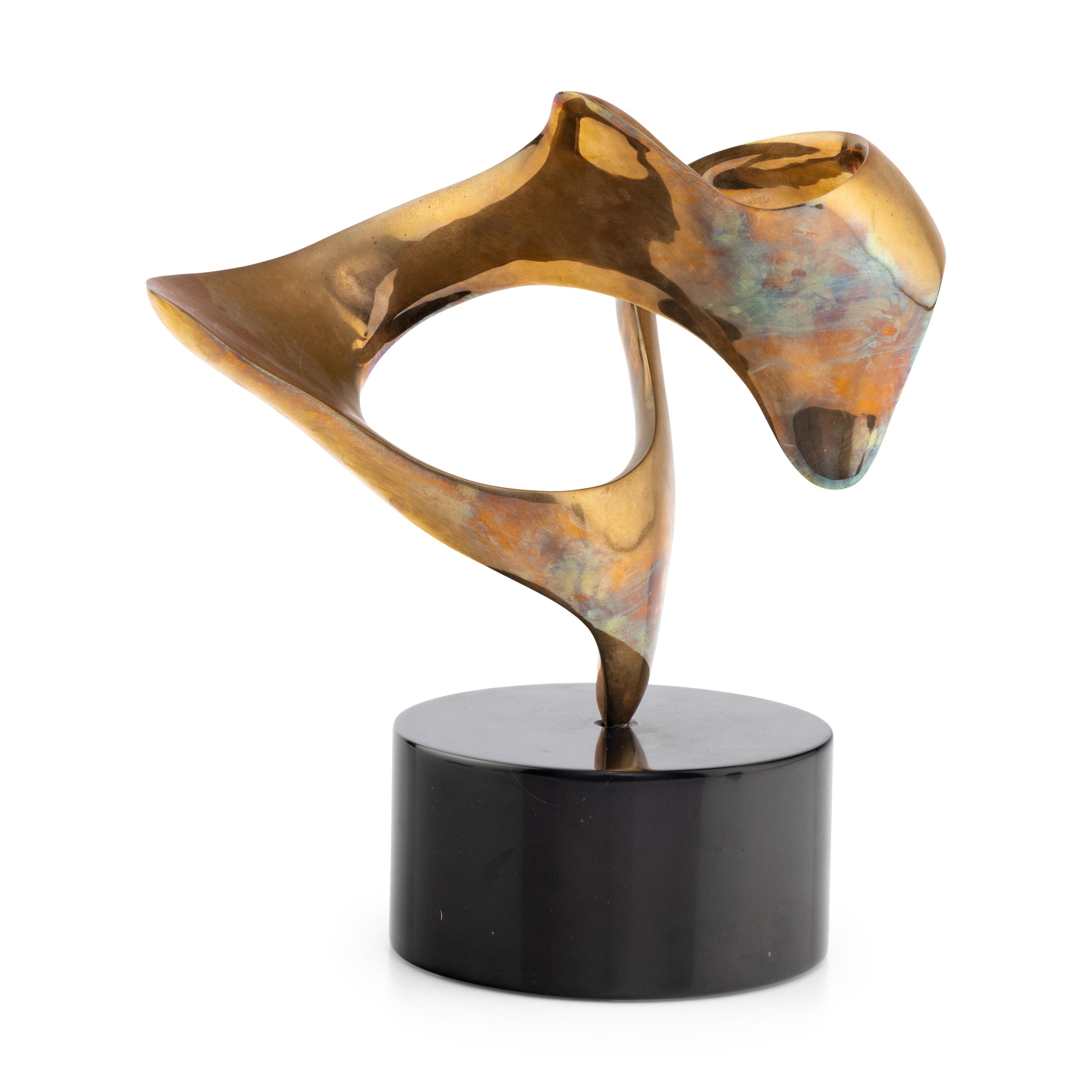 A Modernist Polished Bronze Sculpture, by Richard Erdman (b.1952)