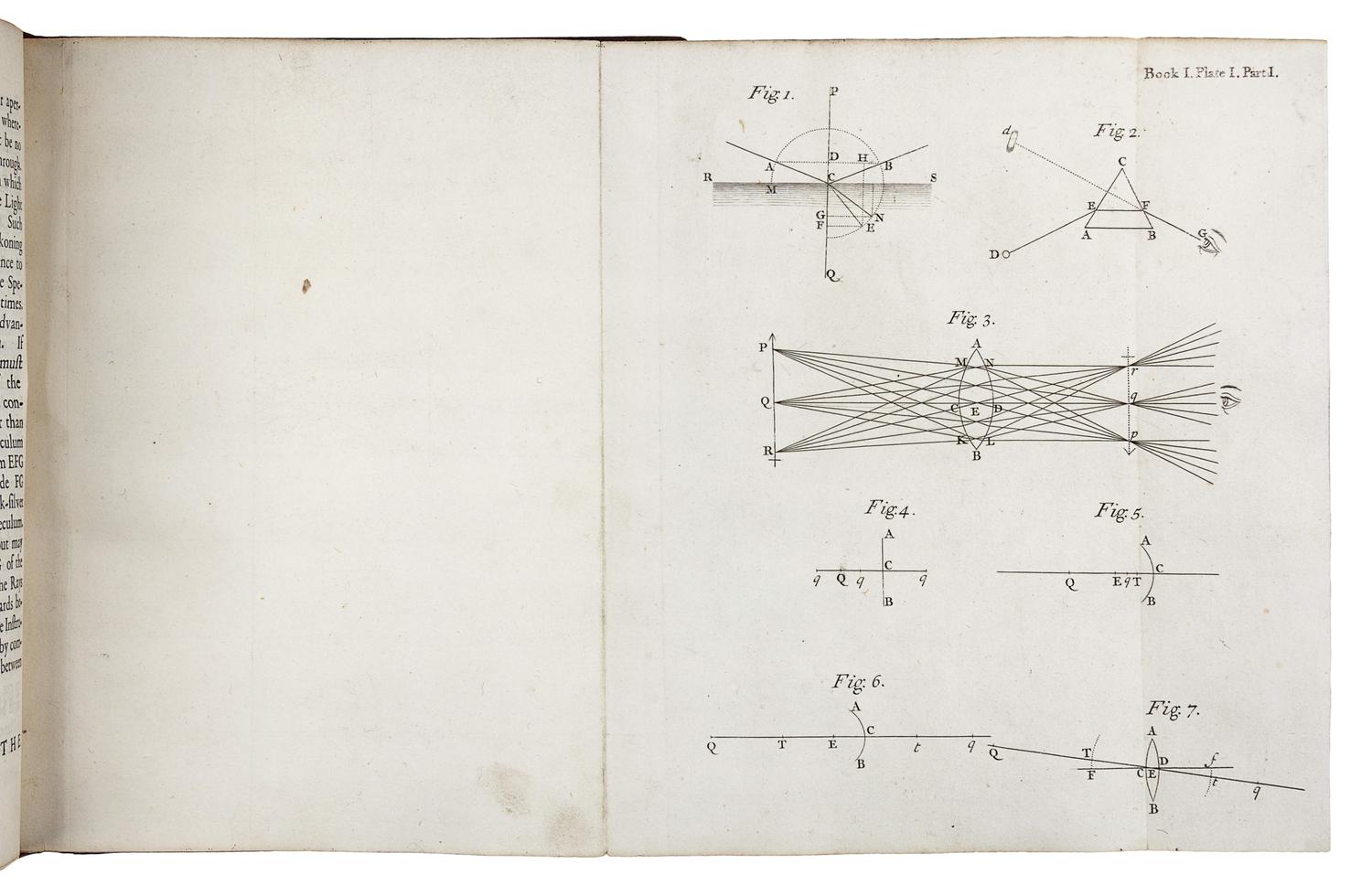 NEWTON, Isaac, Sir (1642-1727). Opticks: or, a Treatise of the Reflexions, Refractions, Inflexions and Colours of Light . London: for Sam. Smith and Benj. Walford, 1704.
