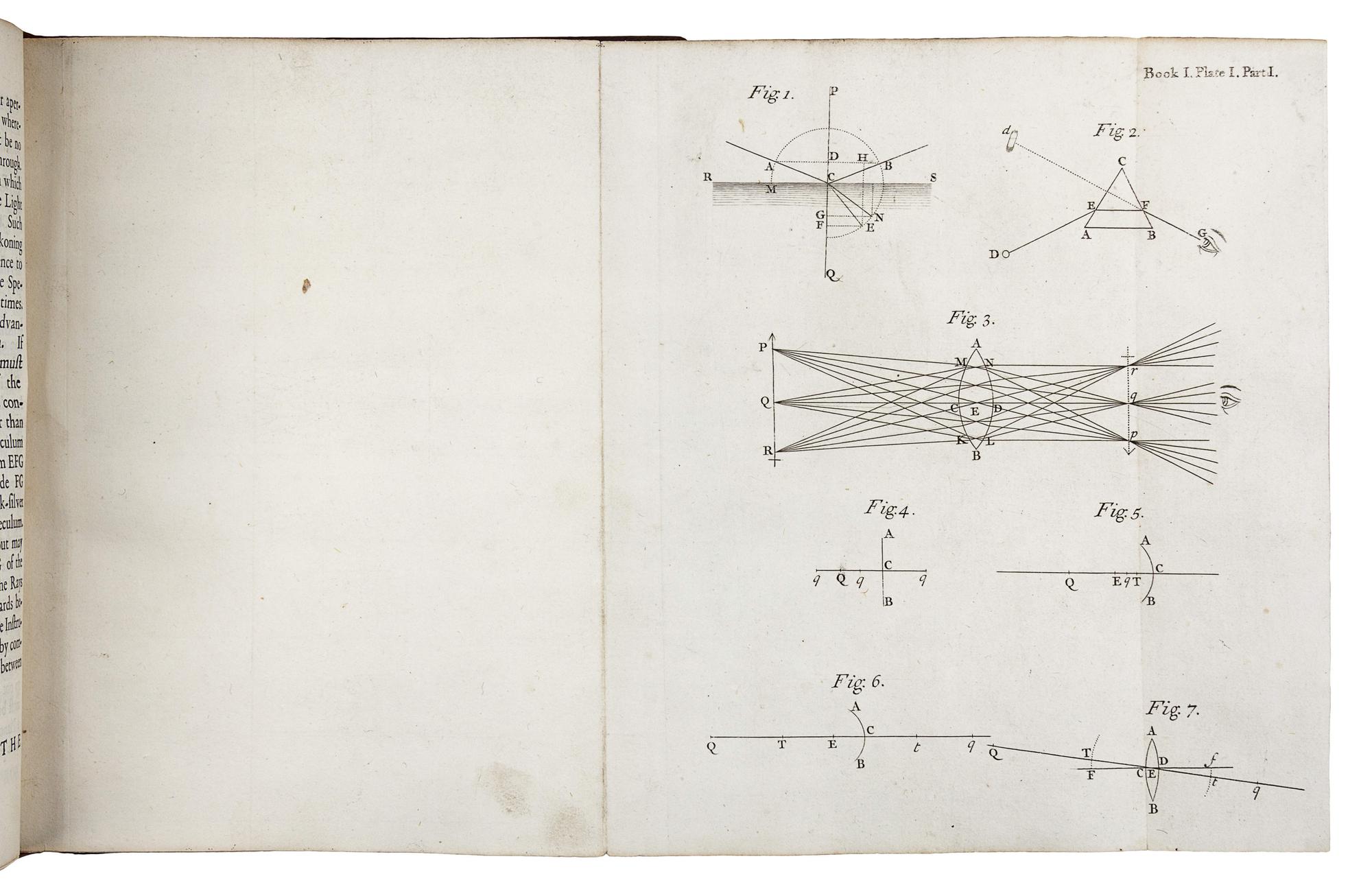 NEWTON, Isaac, Sir (1642-1727). Opticks: or, a Treatise of the Reflexions, Refractions, Inflexions and Colours of Light . London: for Sam. Smith and Benj. Walford, 1704.
