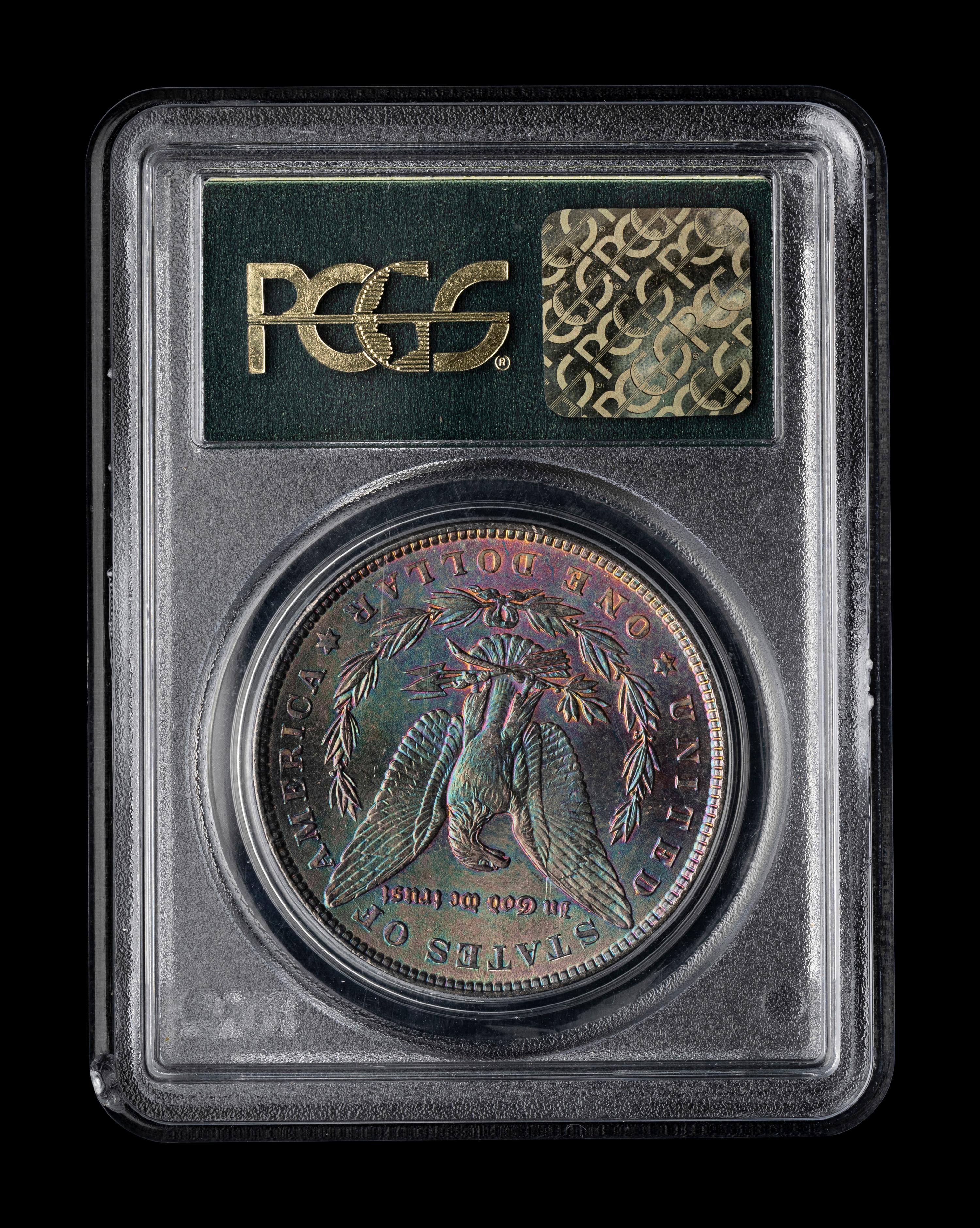 A Well-Toned Reverse 1886 Morgan $1 Coin (PCGS MS65)