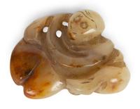 A Collection of Seven Carved Jadeite Figures — 20TH CENTURY