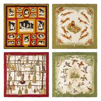 Four Hermès Scarves