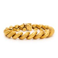 Yellow Gold San Marco Link Bracelet