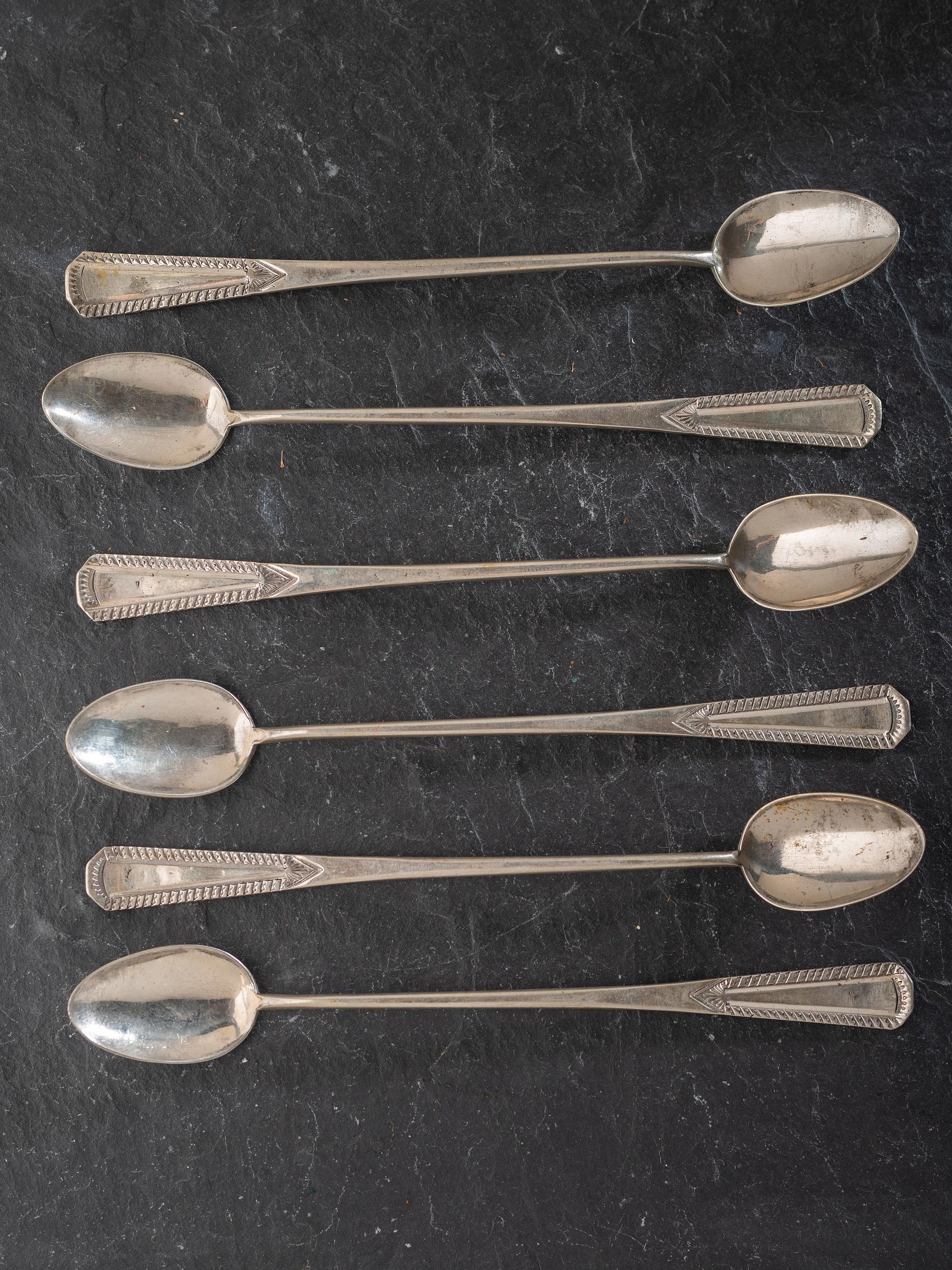 Navajo Stamped Ice Tea Spoons