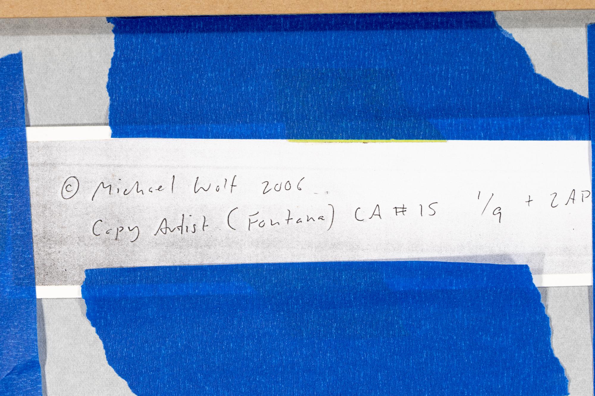 Michael Wolf (1954–2019) Copy Art #15, Lucio Fontana, $3, 2005