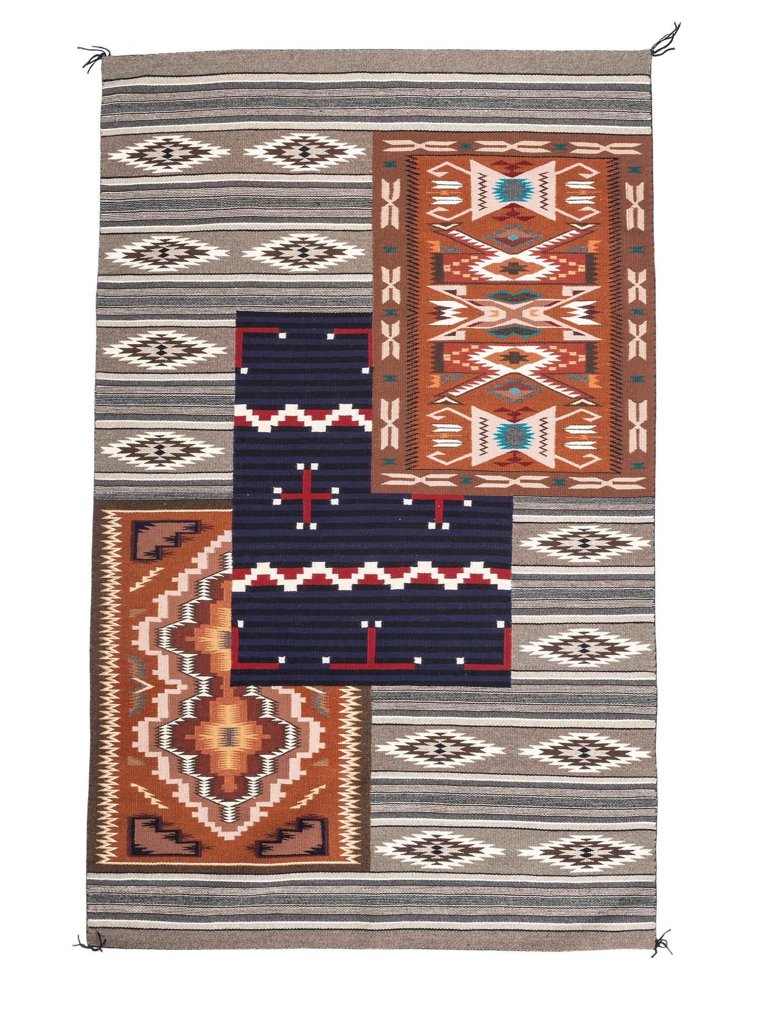 Navajo Rug-within-Rug Weaving