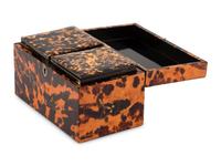 An English Tortoise Shell Tea Caddy for the Japanese Market