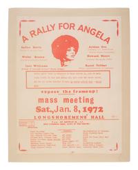 [DAVIS, ANGELA (b. 1944)]. 5 items, incl. posters, flyers, and a photograph documenting the effort to acquit Angela Davis, ca 1970-1977.