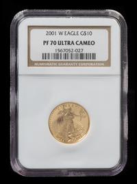 A United States 2001-W Eagle $10 Gold Proof