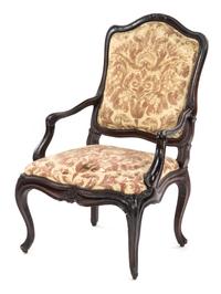 A George II Style Open Armchair, POSSIBLY IRISH, Height 41 3/4 inches. — POSSIBLY IRISH,