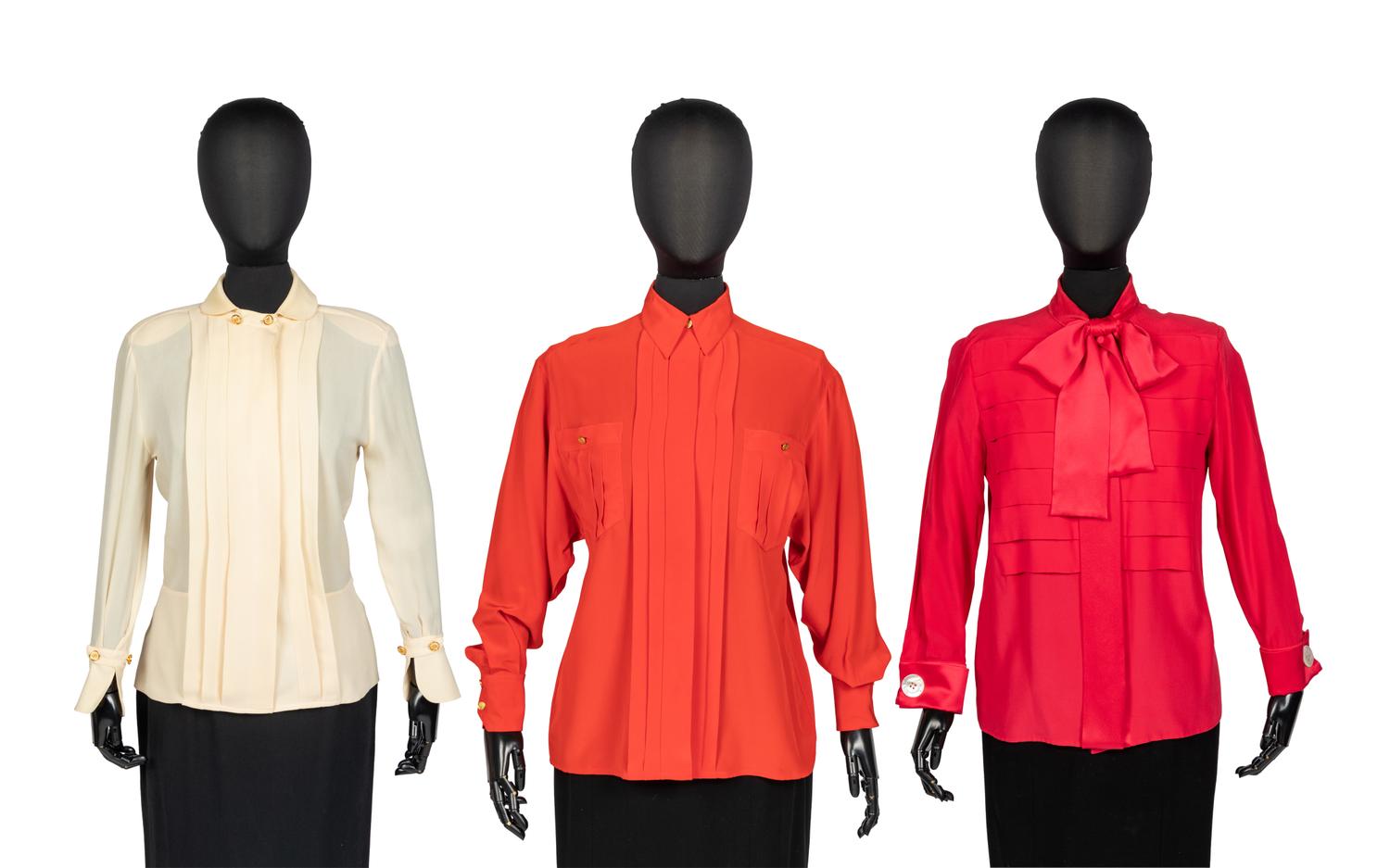Three Designer Tops: Two Chanel & One Lagerfeld, 1980-90s
