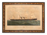 A Lithograph of the Guion Line Steamer 'Alaska'