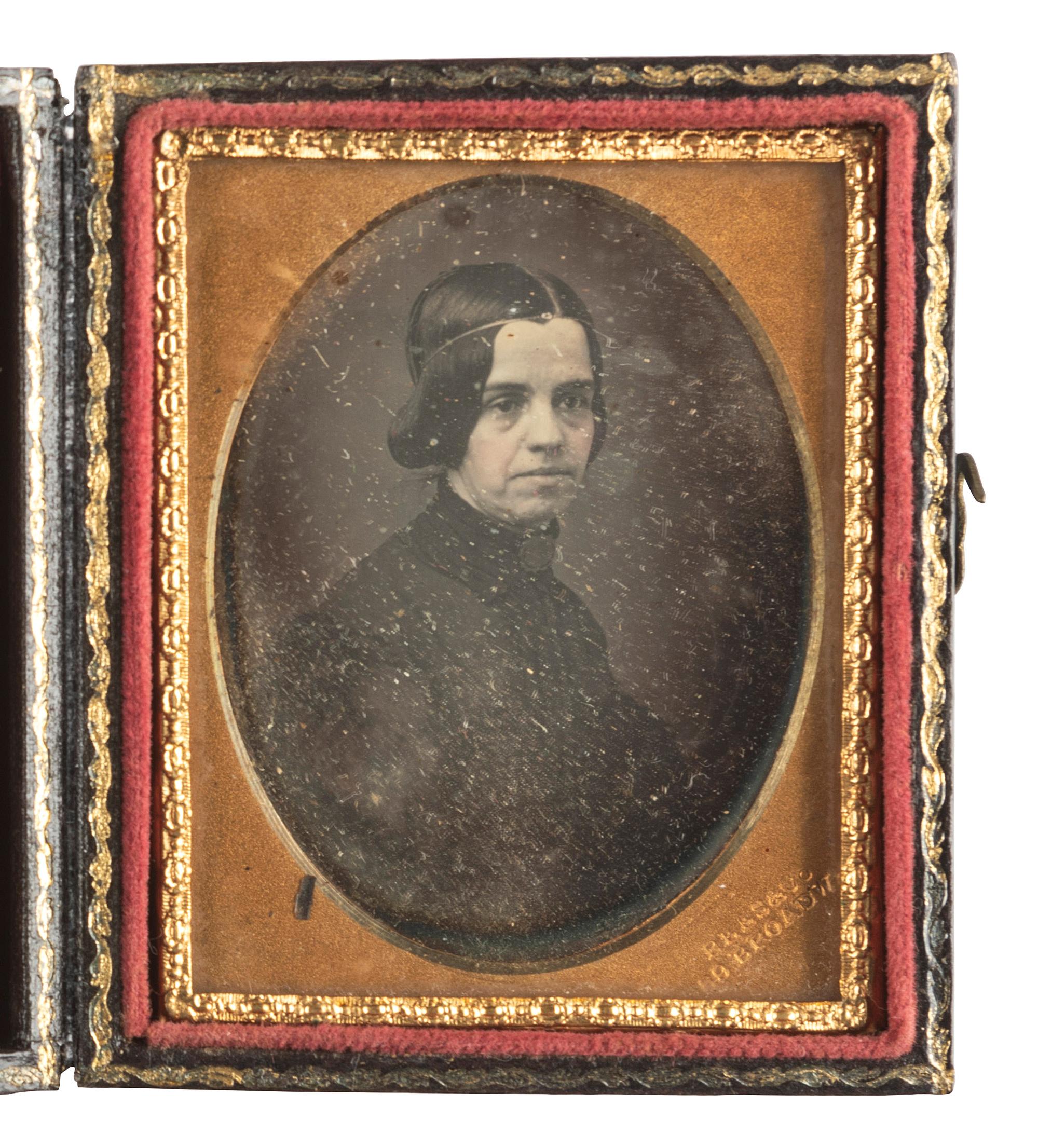 [EARLY PHOTOGRAPHY]. REES, Charles Richard (1825-1914), photographer. Ninth plate daguerreotypes featuring John W. Draper and his wife. New York, New York.