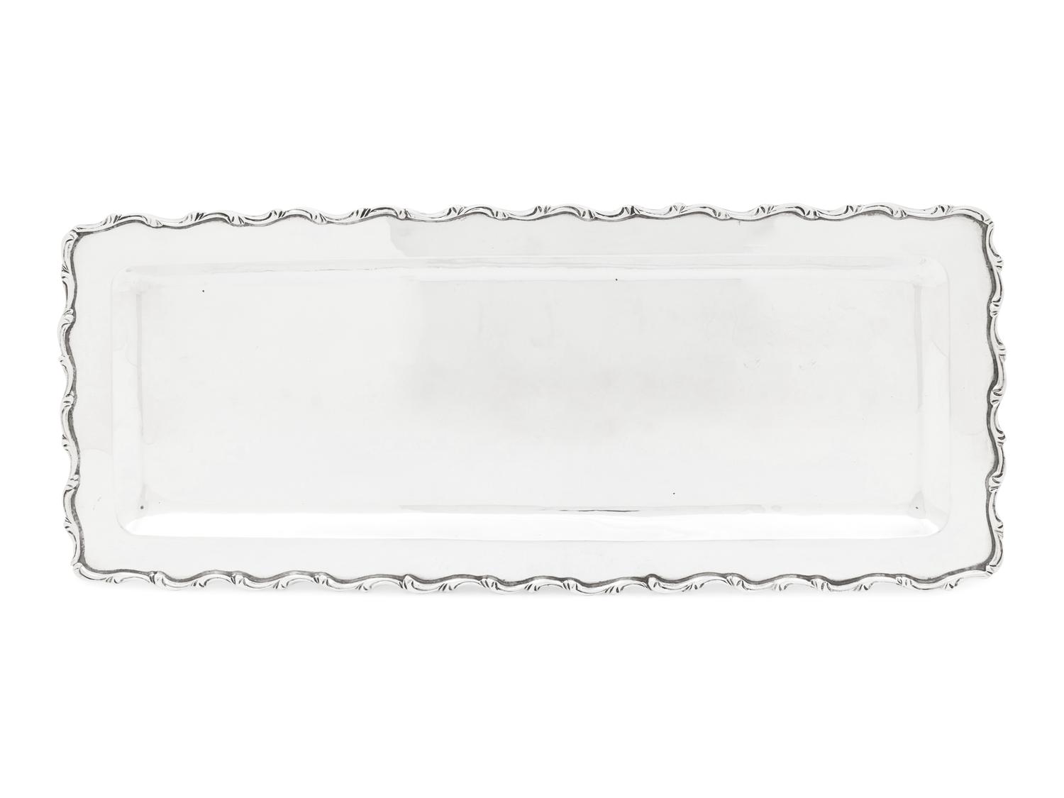 A Mexican Silver Serving Tray