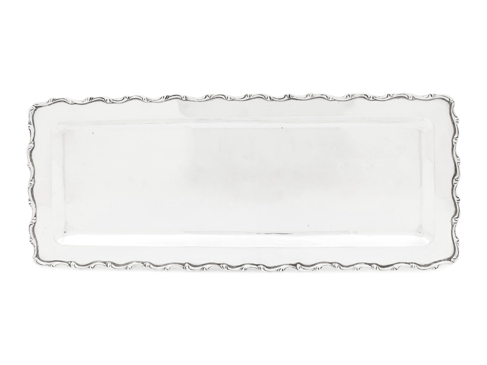 A Mexican Silver Serving Tray