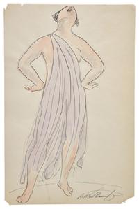 Four Works: The Red Dancer; together with Two Sketches of Isadora Duncan, and Nude in a Landscape (Eve), circa 1906 (4)