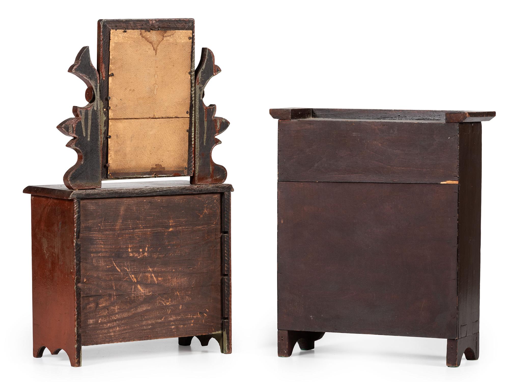 Two Miniature Chests of Drawers