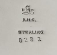 An American Silver Bowl, Frederick Gyllenberg, Boston, MA, 1930, of shallow, lobed circular form, the center engraved with the initial