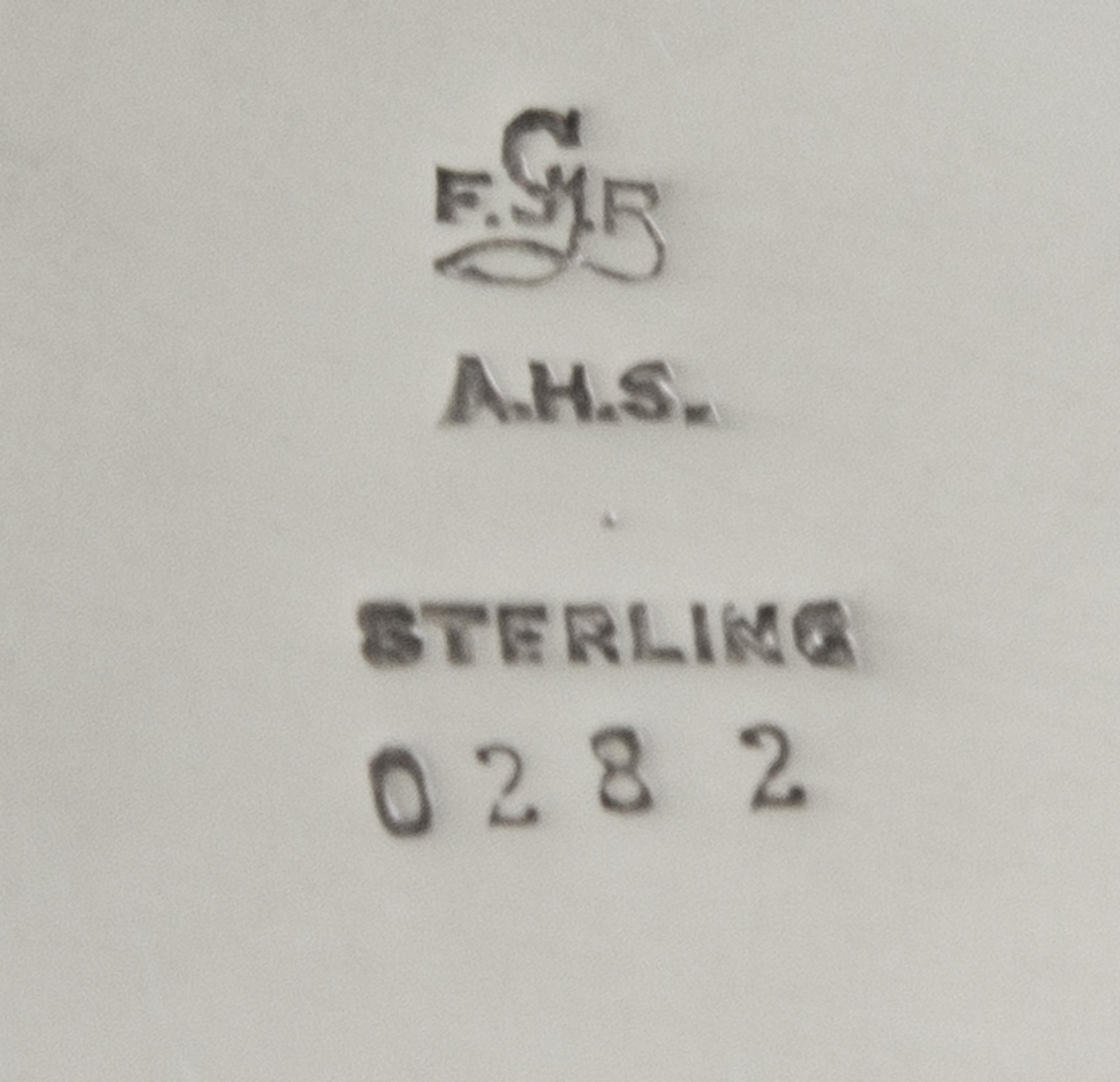 An American Silver Bowl, Frederick Gyllenberg, Boston, MA, 1930, of shallow, lobed circular form, the center engraved with the initial