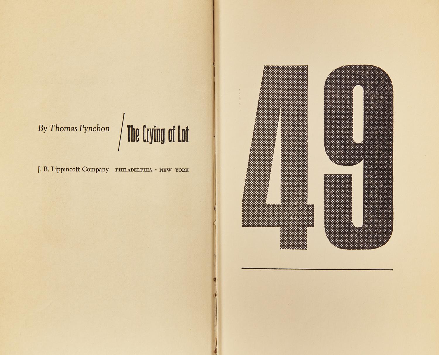 [Literature] Pynchon, Thomas. The Crying of Lot 49