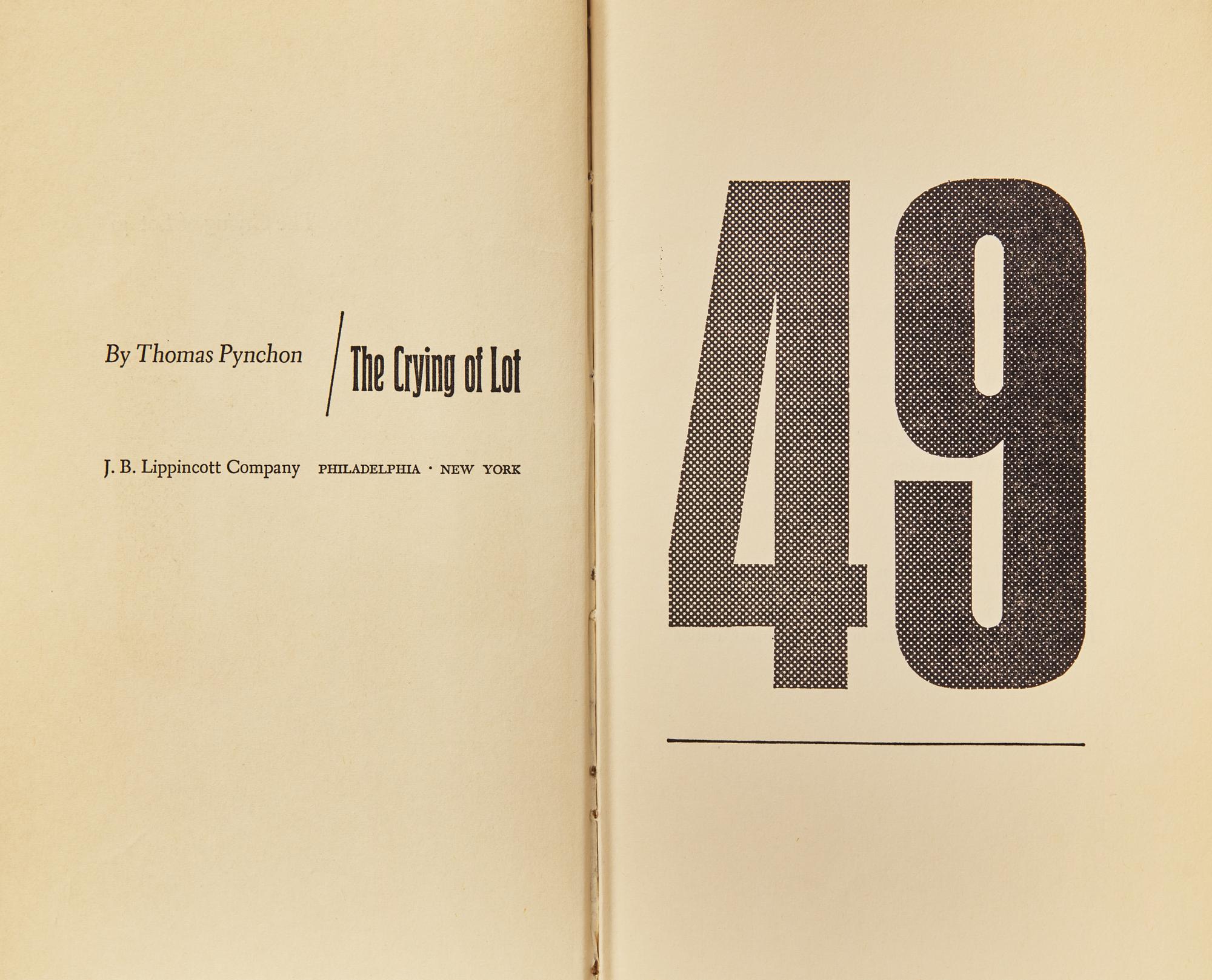 [Literature] Pynchon, Thomas. The Crying of Lot 49