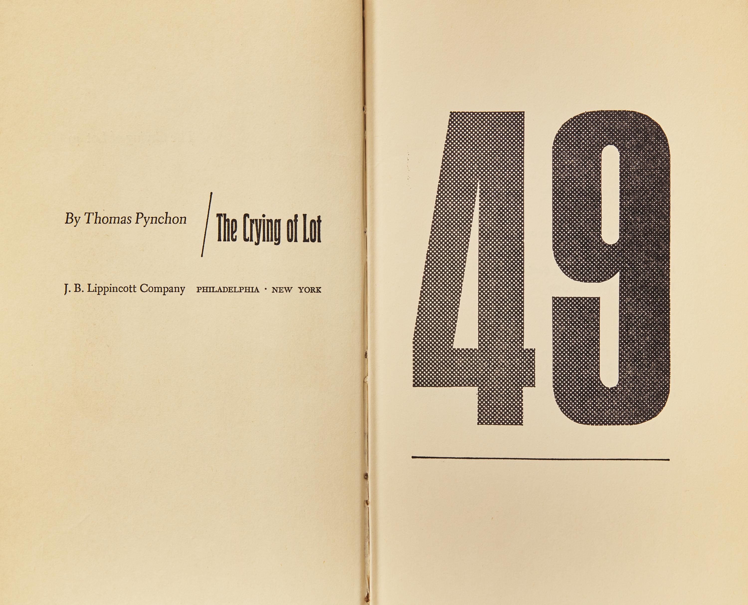 [Literature] Pynchon, Thomas. The Crying of Lot 49